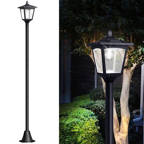 solar powered outdoor lamp post lights.